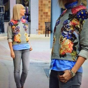 J crew Dutch Floral Sweatshirt